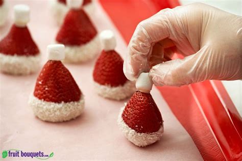 This page includes my wonderful collection of fruit appetizer recipes. Fruit Bouquets' How to Make Santa Hat Strawberries | Xmas ...