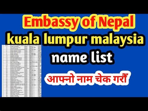 The page also offers information about who is the. Nepal Embassy In Kuala Lumpur Malaysia || Malaysia to ...