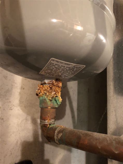 For the hot water, supply lines go through a water heater first. Thermal expansion tank leaking - Water Heaters Installed ...