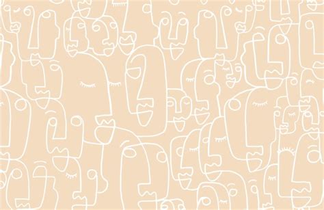 Wallpaper renaissance art wallpaper backgrounds aesthetic collage angel wallpaper wallpapers vintage aesthetic iphone wallpaper aesthetic pastel wallpaper collage background. Large Nude Face Line Drawing Wallpaper Mural | Murals ...