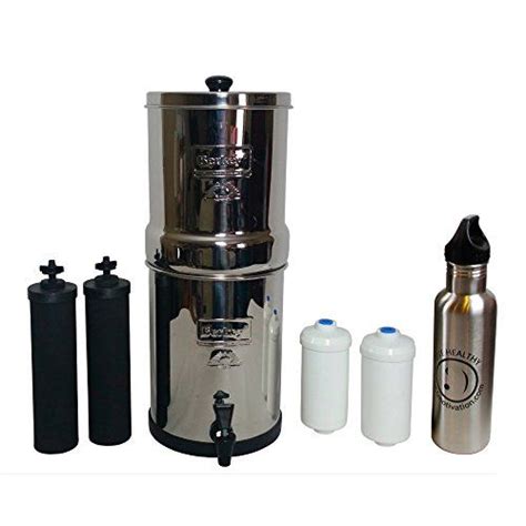 How often should you clean your filters? Travel Berkey Water Filter with 2 Black Berkey Filters and ...