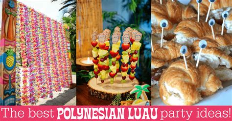 We're holding a backyard luau, complete with fun, hawaiian party decoration ideas and easy luau recipes! The Best Polynesian Luau Party Ideas for a Tiki Celebration!