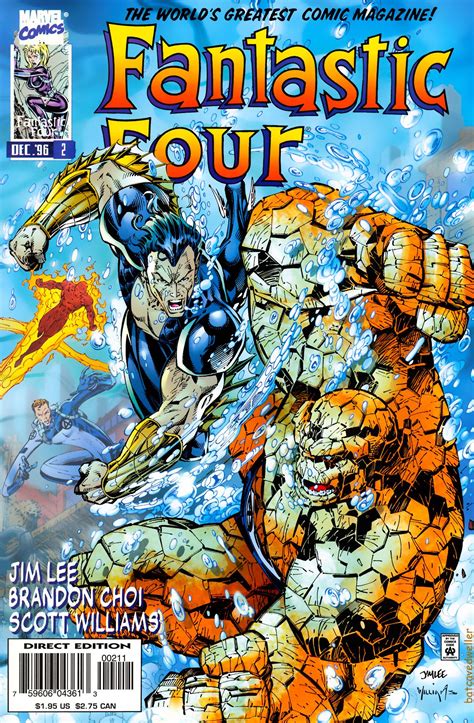 This website is for sale! Fantastic Four #2 vol 2 (1996.) Cover art: Jim Lee ...