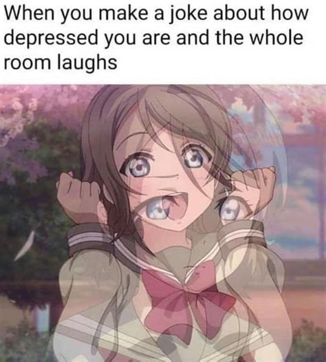 Find the newest anime depressed meme. Pin on funnys