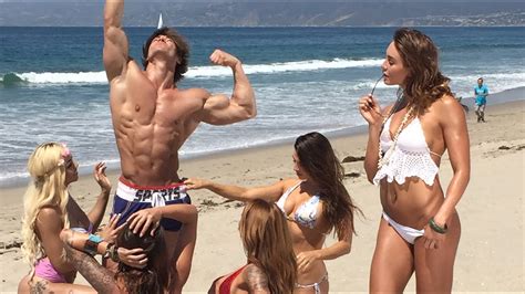 B town girls girls party. Jeff Seid Iron Man Magazine Cover Shoot Beach Party - YouTube