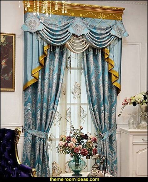 With custom balloon window treatments and whimsical wallpaper. Marie Antoinette bedroom ideas - luxury bedding - luxury ...