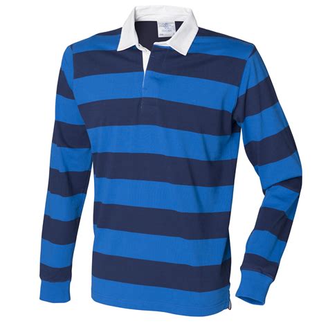 Stylische herren shirts passend für jeden anlass online kaufen und vorteile genießen: Front Row Herren Rugby Polo-Shirt, gestreift, Langarm | eBay