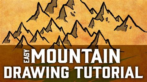 Drawing objects with vertices and hard edges. How to Draw Mountains Map Drawing Tutorial - YouTube