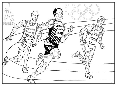 Coloring games are the ultimate kids' games. Games athletics paris 2024 - Olympic (and sport) Adult ...