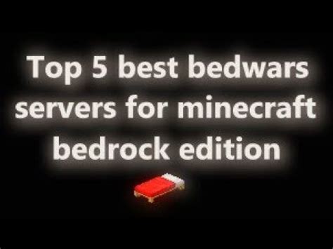 We did not find results for: Top 5 best bedwars servers for Minecraft Bedrock edition ...