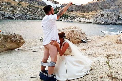 Anton and nina bogdanov said their vehicle got stock in a deep puddle in a remote. Wedding sex act picture: Cheeky Brit couple's snap causes ...
