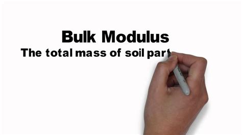 The term bulk modulus usually means the reciprocal of compressibility and defines the slope of the. Bulk Modulus - YouTube