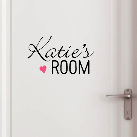 Check spelling or type a new query. Custom Name Bedroom Door Wall Qutoes™ Decal | WallQuotes.com