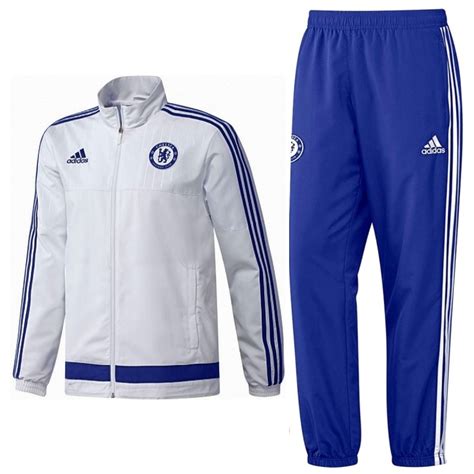 Billige trainingsanzug fussball chelsea neue saison 2020 2021 beflockung. FC Chelsea Präsentation Trainingsanzug 2015/16 - Adidas ...