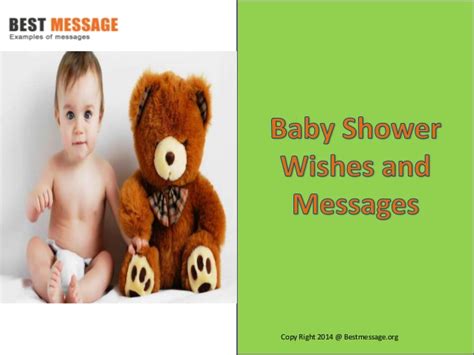 However, over the years, finding christian baby shower supplies has been a challenge and religious party themes are becoming harder to find. Baby Shower Wishes and Messages