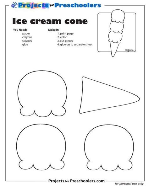 Due to different monitor, the color may have difference. Luxus Ice Cream Scoop Template Ice Cram Cone Template ...