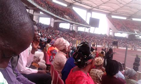 Pastor kumuyi said only sin can hinder the redemption of the people and urged them to repent in order to be redeemed from their sufferings. Pastor WF Kumuyi At National Stadium Abuja On 26 June(pic ...