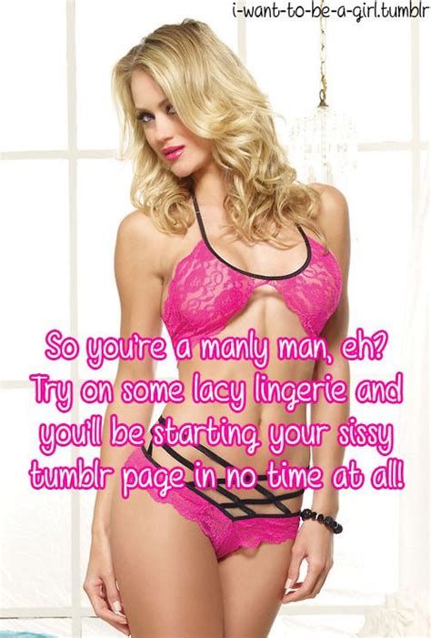 No profit or financial purpose here. Pin on sissy captions