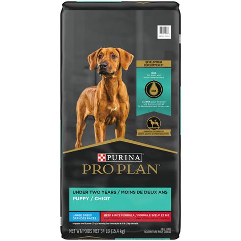 Pro pac dog food has three different lines of dog food formulas available for you to choose from. Purina Pro Plan Development Beef & Rice Formula Large ...