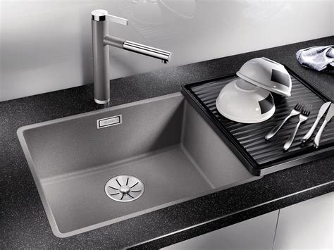 What makes blanco kitchen appliance range so good? Single flush-mounted Silgranit® sink BLANCO SUBLINE 500 F ...