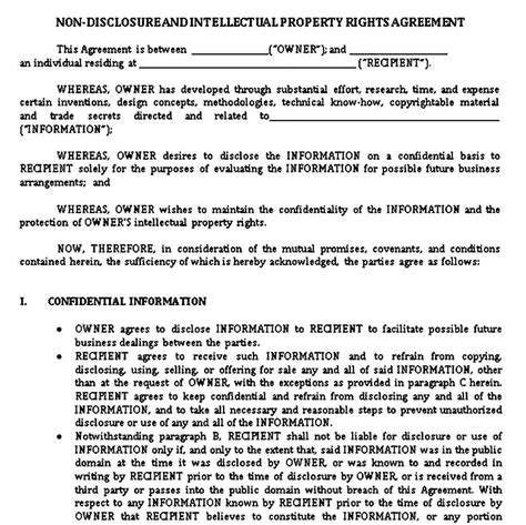 It sets out how you share information or ideas in confidence. Sample Standard Non Disclosure Agreement Template