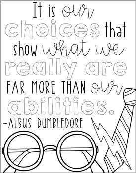 Free printable harry potter quotes. Harry Potter Coloring Sheets- FREEBIE in the preview! 10 ...