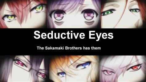 And in the world of anime, cute guys are not slightly cute; i really feel the sakamaki brothers has seductive eyes ...