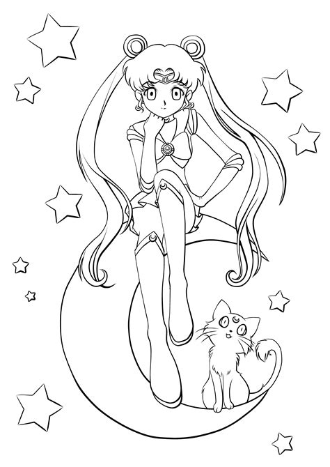 Sailor moon coloring book inspirational chibi sailor moon coloring. Sailor Moon lineart by Cheila | Sailor moon coloring pages ...