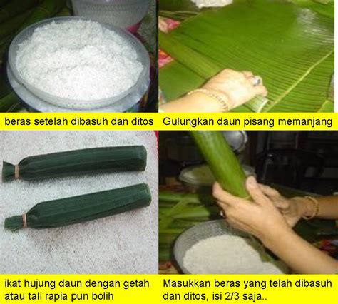 Cara membuat lontong daun pisang mudah dan hemat gas. Cara Bikin Lontong Dengan Daun Pisang / Bento Mania 3 Cara ...