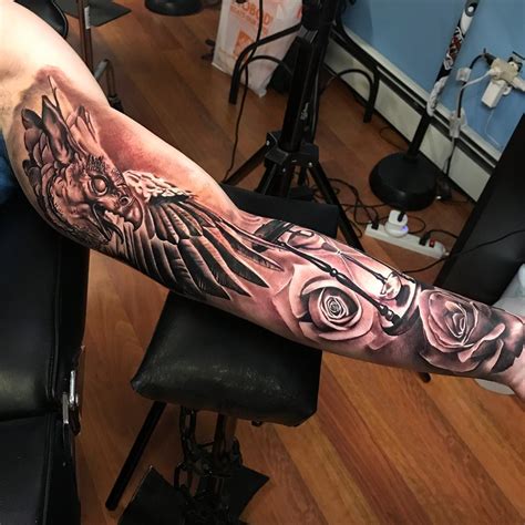 Studio 28 tattoos is a custom tattoo studio conveniently located in manhattan, nyc. Start of a sleeve by Jorge Lange @ Studio 28 in NYC : tattoos