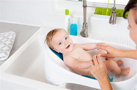 While you'll probably only rely on an infant tub until the baby is about 6 months old or able to sit up, it is handy and sets the stage for making bath time fun once the baby gets older and graduates to the bigger tub. The 10 Best Baby Bath Tubs | Parents