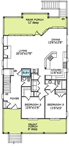 Narrow lot house plans are designed to work in urban or coastal settings where space is a premium. 1398 Best House Plans images | House plans, House floor ...