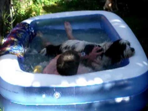 Intex swim centre family pool with seats, 229 x 229 x 66 cm. Brodie having fun in his Asda paddling pool - YouTube