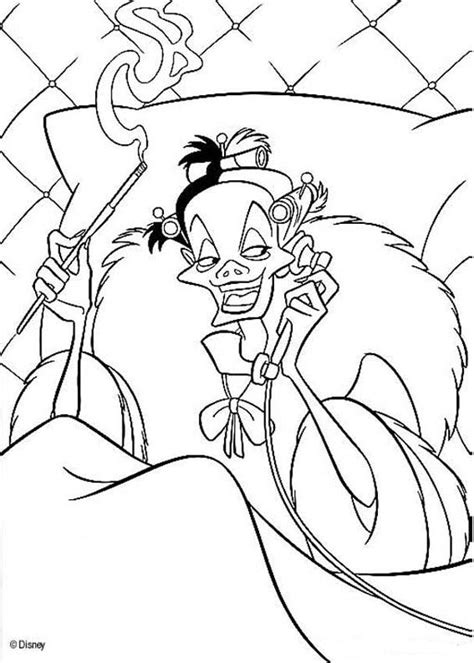 77 101 dalmatians coloring pictures. Cruella Deville Coloring Pages - Coloring Home