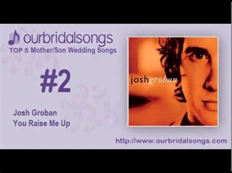 Choosing our top 10 songs was like choosing your favorite child (you're not supposed to and—even if there's a clear winner—you might feel guilty doing it). Top 5 Mother Son Wedding Songs - YouTube