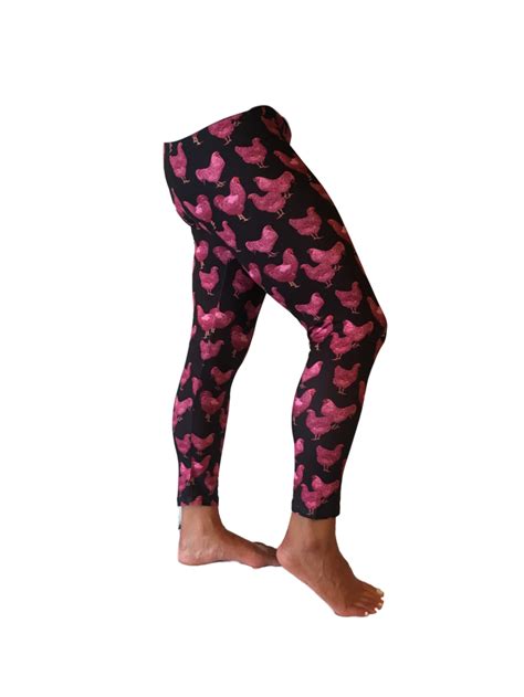 Even leggings that wouldn't normally be problematic can show lady parts if they're too tight. Adult Fluffy Layers Black and Pink Party Leggings- FREE ...