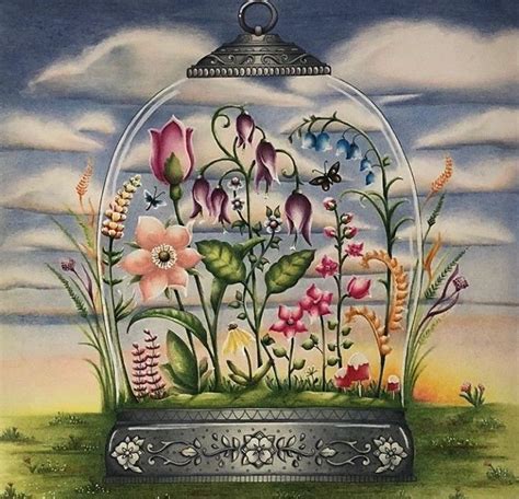 Ghosts and ghouls colouring book: Pin by Sherry Parker on World of Flowers | Johanna basford ...