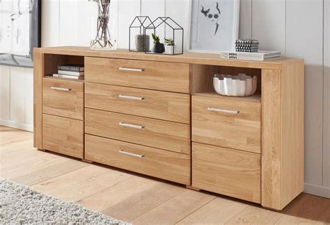 Homfa kommode sideboard schrank schubladenkommode highboard anrichte mit 2 türen 5 fächern weiß 80 x 23.5 x119cm. Sideboard Eiche Massiv 150 Cm - Homfa kommode sideboard ...