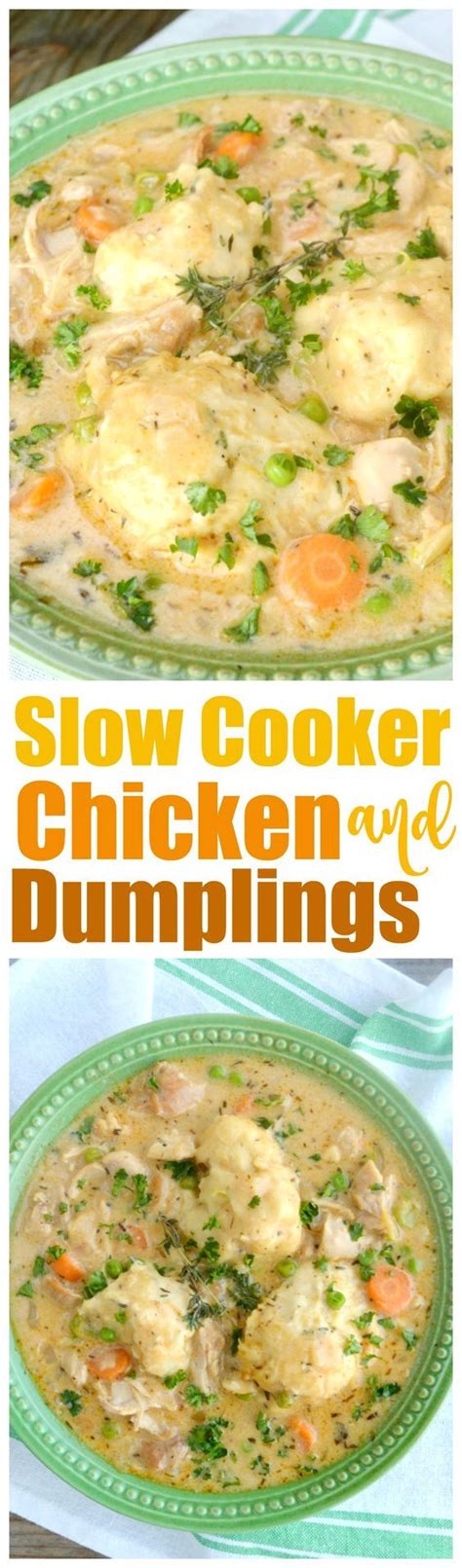 You will want to have this on the menu every week! Crockpot Chicken And Dumplings | Recipe | Slow cooker ...