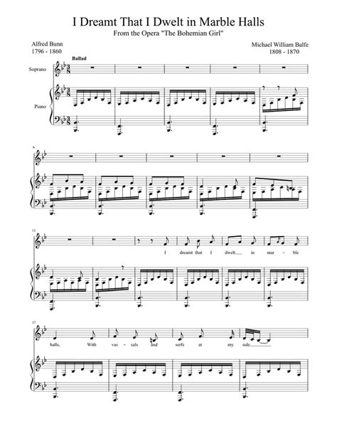 Dholpuri for hall pdf : I Dreamt That I Dwelt in Marble Halls Sheet music for ...