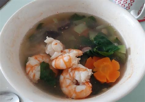 Siapkan panci kencil dan masukan air serta gula. Cara Buat Sop Udang / Resep Sop Udang Bercitarasa Unggulan ...