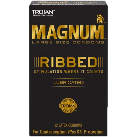 Trojan or trojans may refer to: Trojan Magnum Ribbed 12 pack | Paradise Marketing