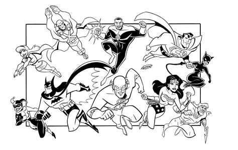 Justice League Coloring Pages - GetColoringPages.com