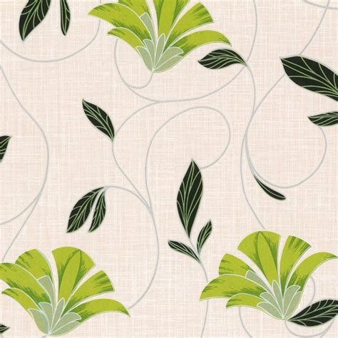 Check spelling or type a new query. Erismann Nouveau Fan Floral Wallpaper Green / Cream - Patterned Wallpaper from I love wallpaper ...
