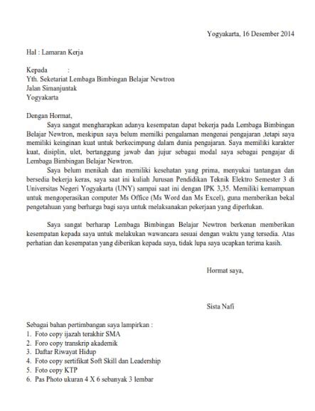 Contoh cv lamaran guru honorer. Surat Lamaran Kerja Guru Honorer : 18 Contoh Surat Lamaran ...