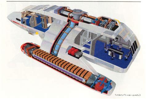 Danube class runabout blueprint / starfleet ships startreksetplans submitted 3d modelled cutaway : runabout001.JPG (1096×748) | Star trek voyager, Star trek ...