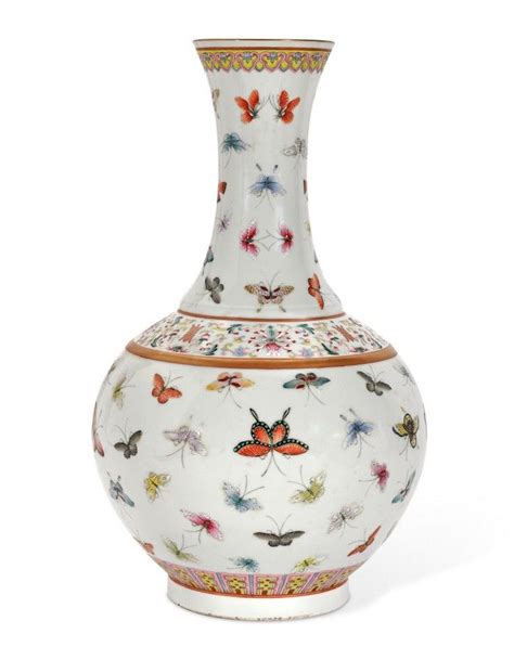 Agertoften 6 5550 langeskov cvr: A 'famille-rose' 'butterfly' vase mark of Guangxu, the ...