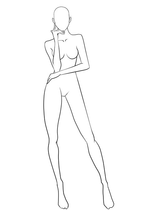 Click on the button below the picture! Female Body Drawing Outline at GetDrawings | Free download