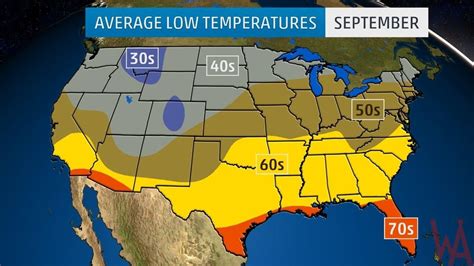 Core temperature (ct) in combination with heart rate (hr) can be a good indicator of impending heat exhaustion for occupations involving exposure to heat, heavy workloads, and wearing protective clothing. Average Low Temperature Map of the US In September ...