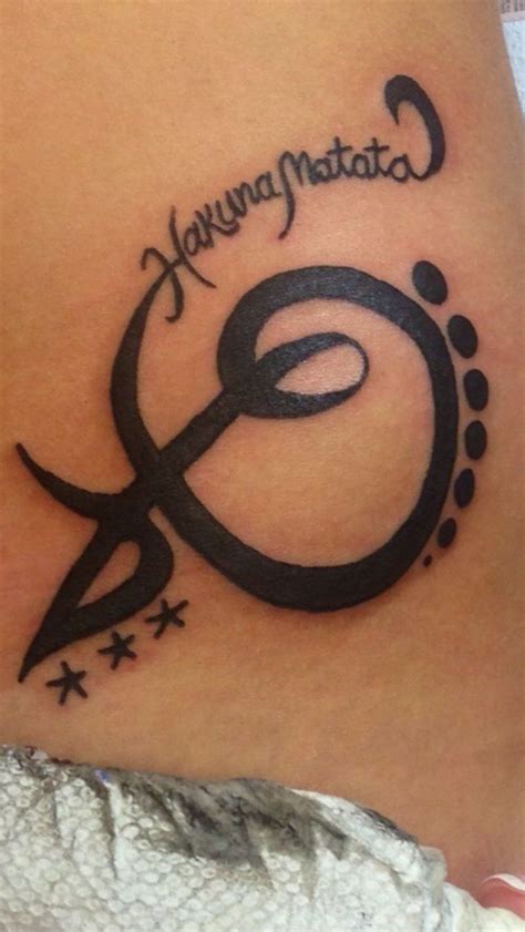 See more of hakuna matata tattoo on facebook. Υπέροχες ιδέες για Tattoo στον αστράγαλο! | Hand tattoos, Tattoos, Sleeve tattoos
